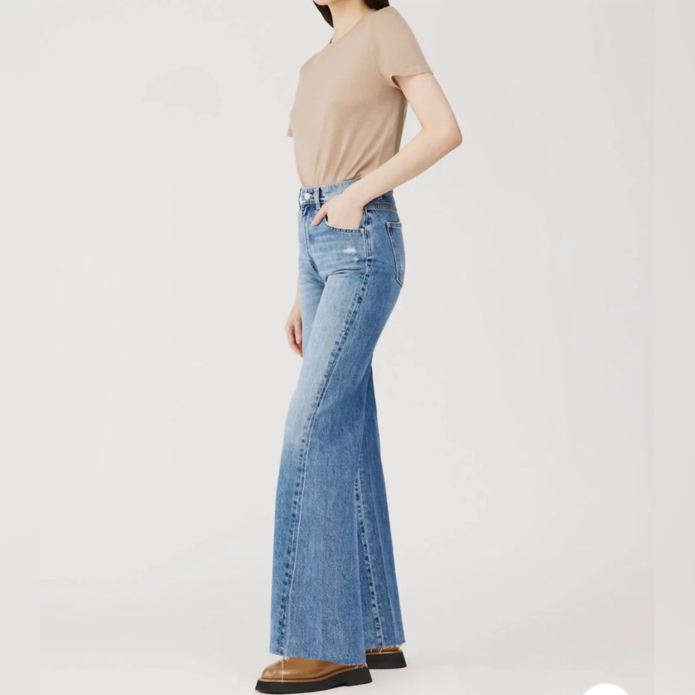 DL1962 Hepburn Wide Leg High Rise - Bedford Blue. Size 29. Excellent condition